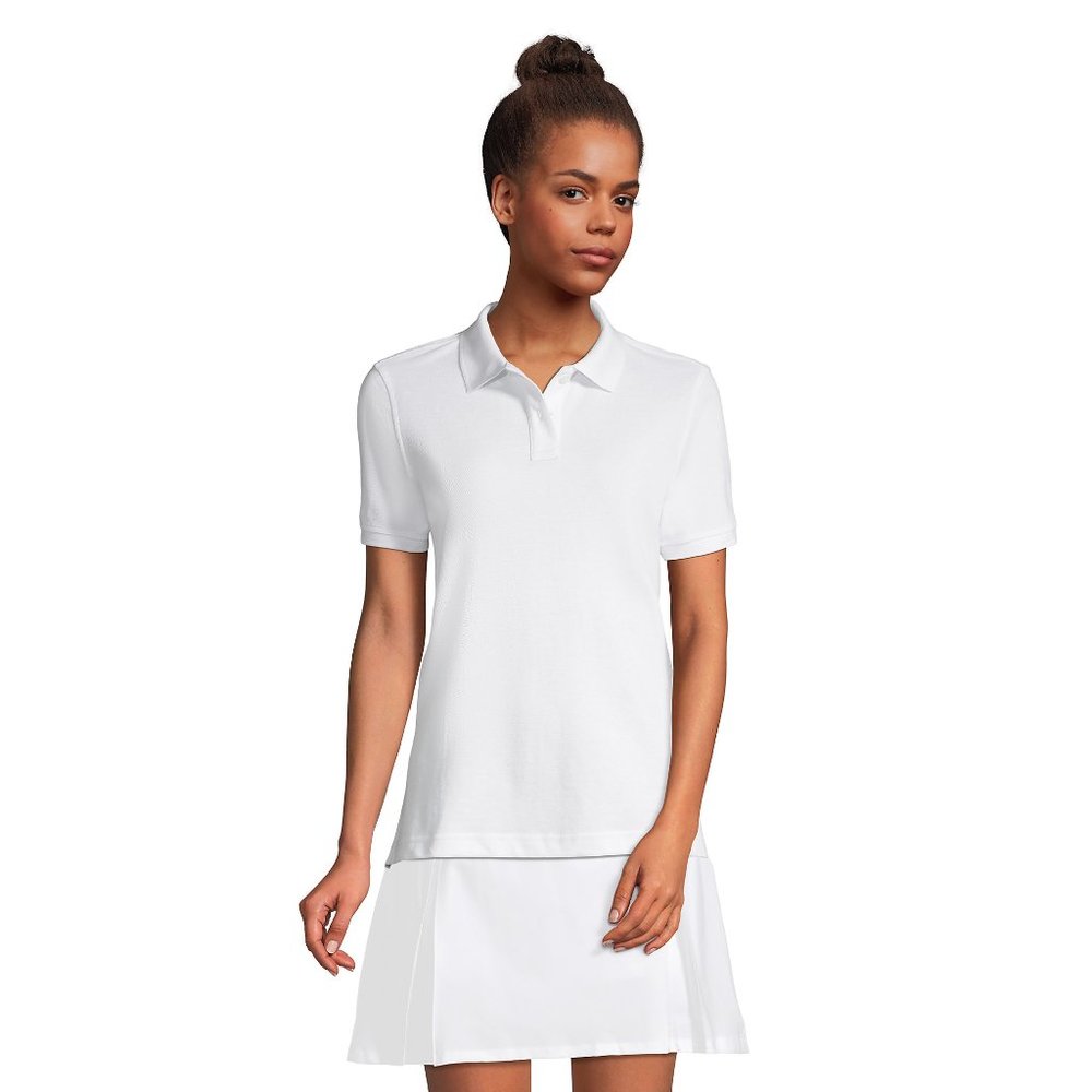 Lands' End School Uniform Women's Short Sleeve Mesh Polo,  NWT